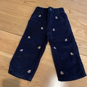 Gymboree Blue Cords with Puppies